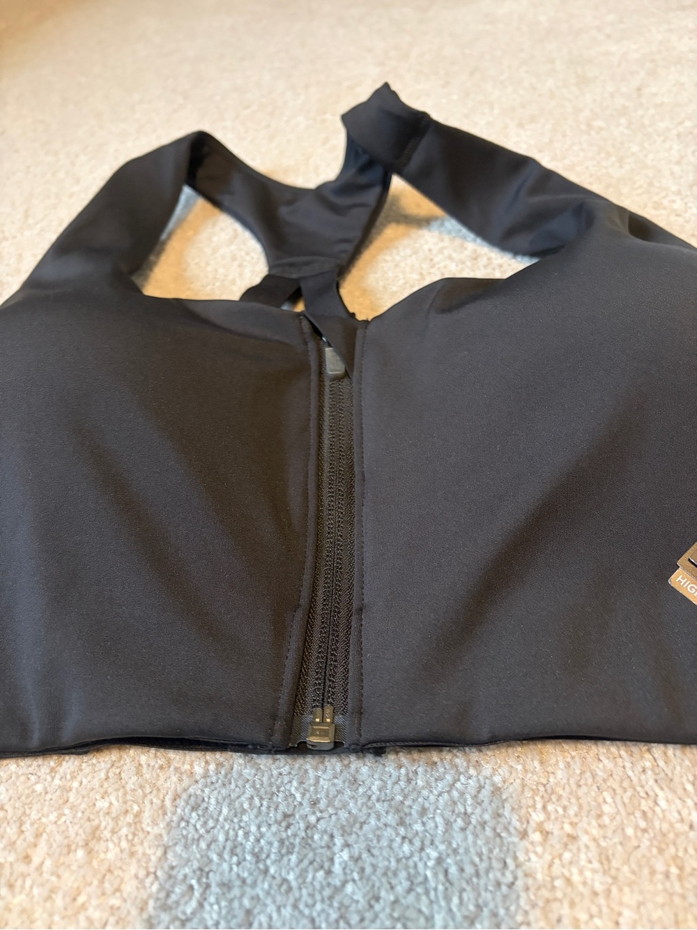 🔥🆕🔥 New Balance Power X Front-Zip High Impact Sports Bra Black - Picture 6 of 11
